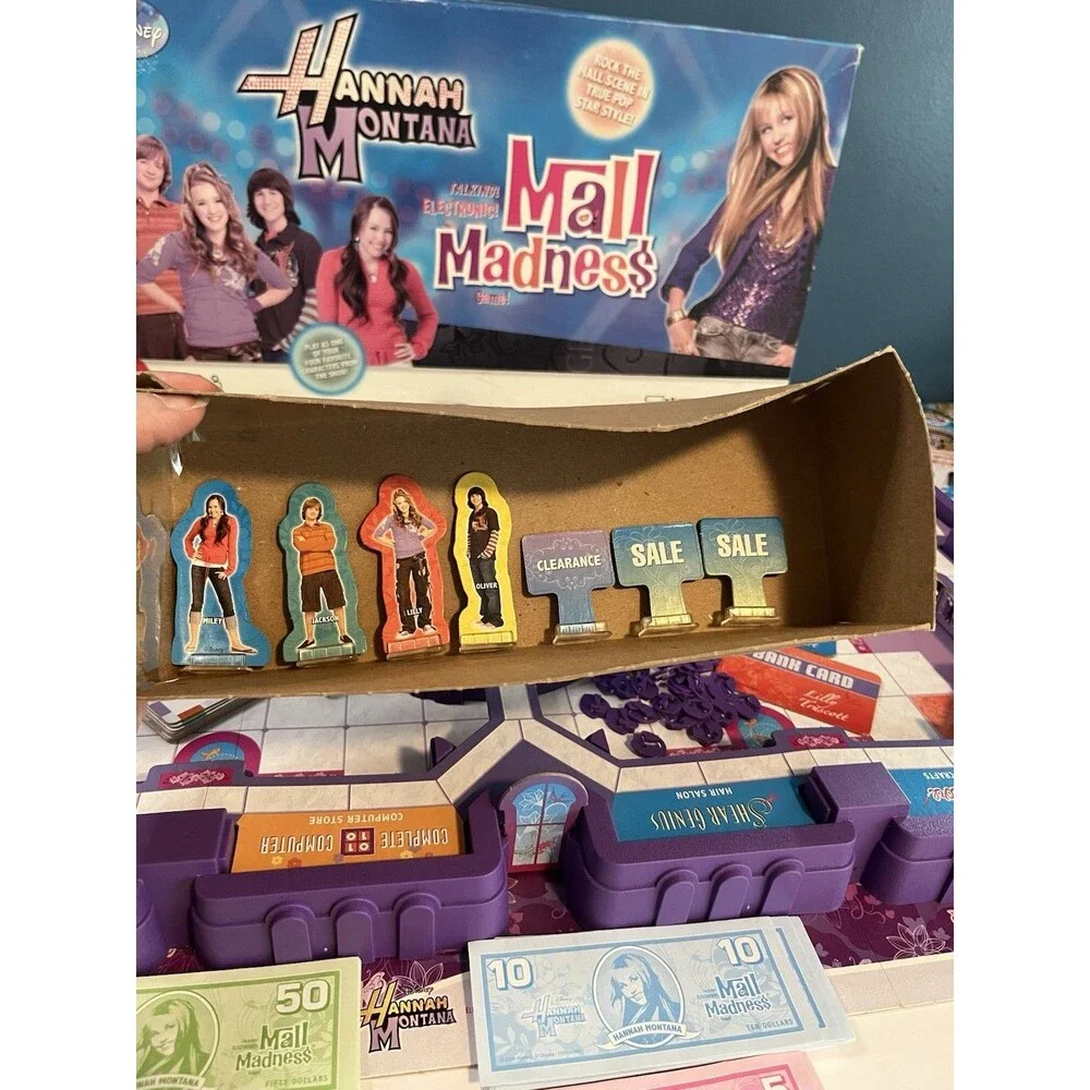 Disney Hannah Montana Electronic Mall Madness Game Hasbro 2008 *Tested-Read